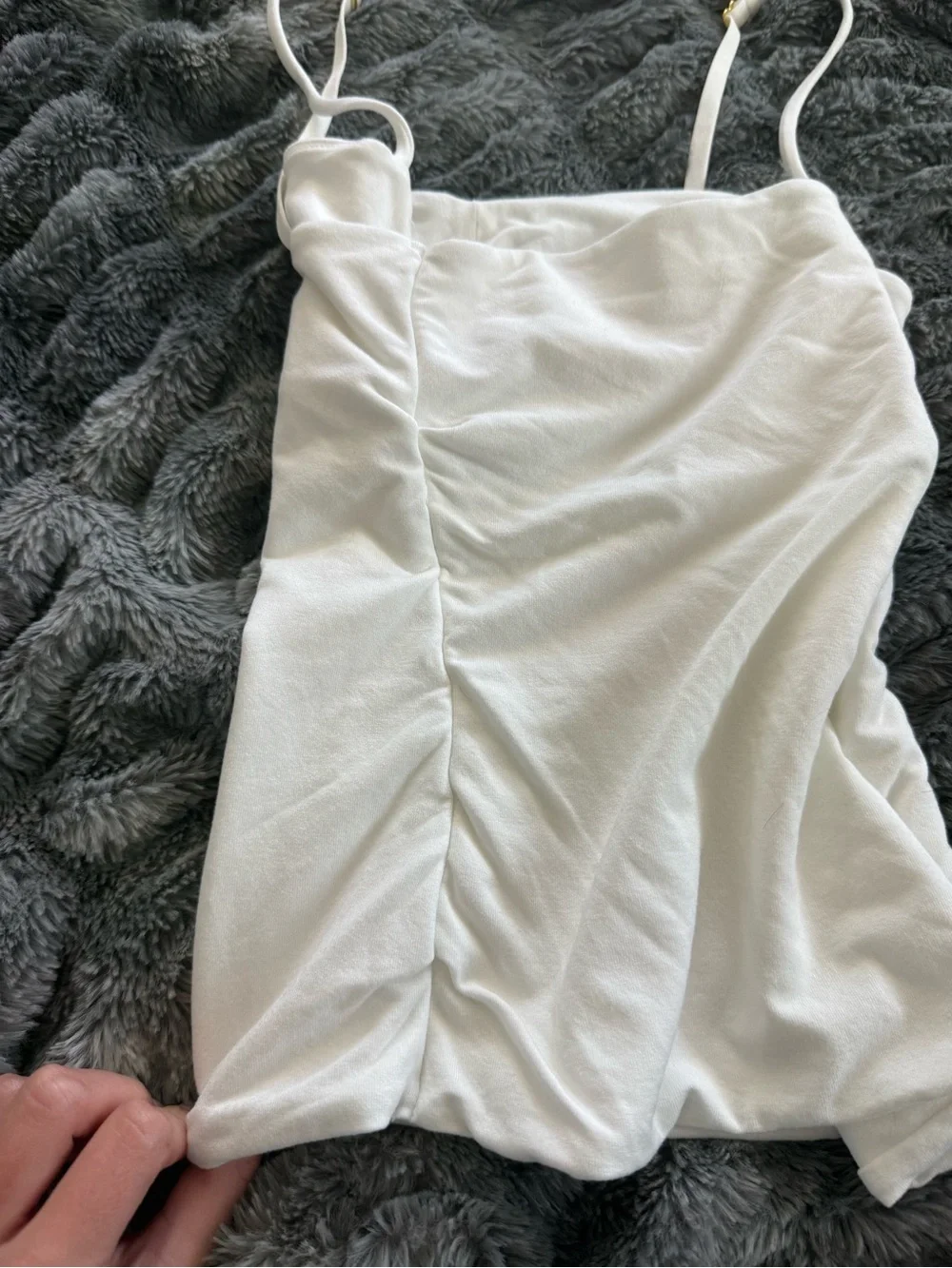 Modal Ruched Layered Tank Top - Picture 6 of 8